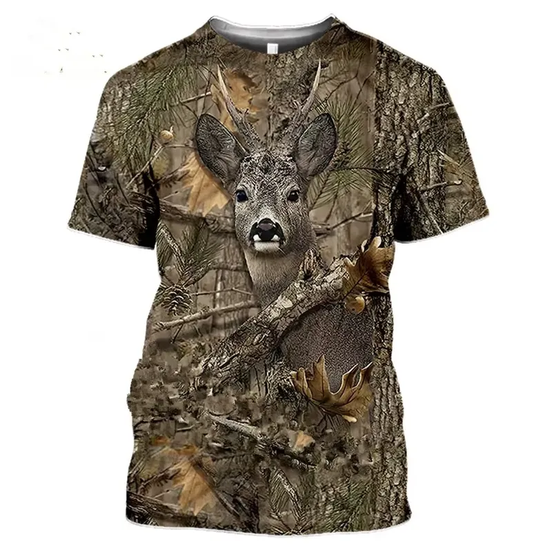 Wildman Hunting & Outdoor Photos - 3Dデジタルプリント 2026年新作 ファッション メンズ レディース カモフラージュ柄