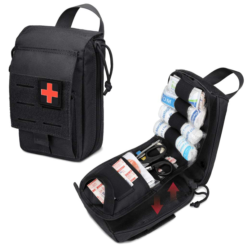 Outdoor Hunting Kit - 戦術的な応急処置キット,医療バッグ,緊急,キャンプ,EDCポーチ,サバイバルツールパック,屋外止血帯ポーチ