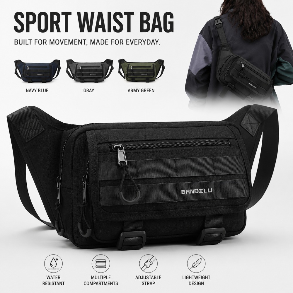 Outdoor Hunting Packs - アウトドアスポーツメンズウエストパック多機能ハイキングハンティングチェストバッグ大容量クロスボディバッグ乗馬シングルショルダーバッグ