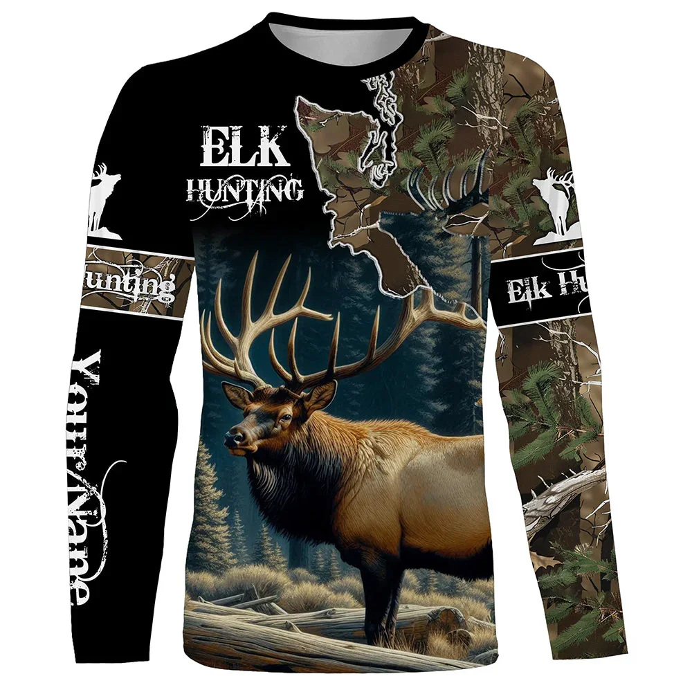 迷彩柄、狩猟、動物、イノシシ、メンズTシャツ、3Dプリント、 - Wildman Hunting & Outdoor Photos のレビューと価格
