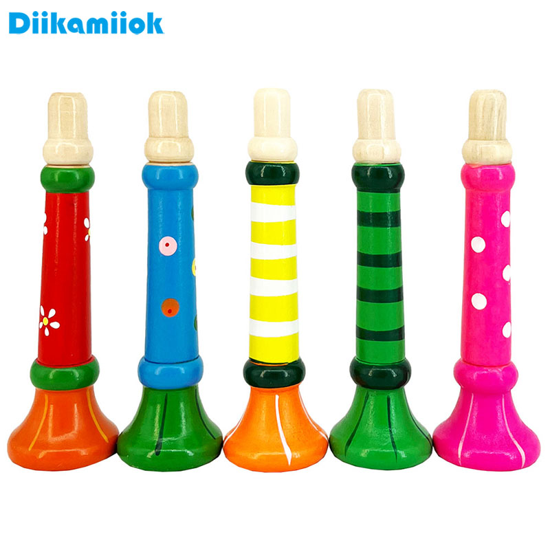 木製トランペット子供のおもちゃホーンホイッスル楽器子供のため - Game Call Whistle のレビューと価格