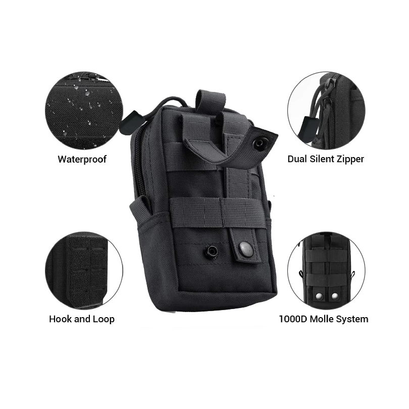 タクティカルモールポーチ ウエストバッグ アウトドア メンズ - Outdoor Hunting Packs のレビューと価格