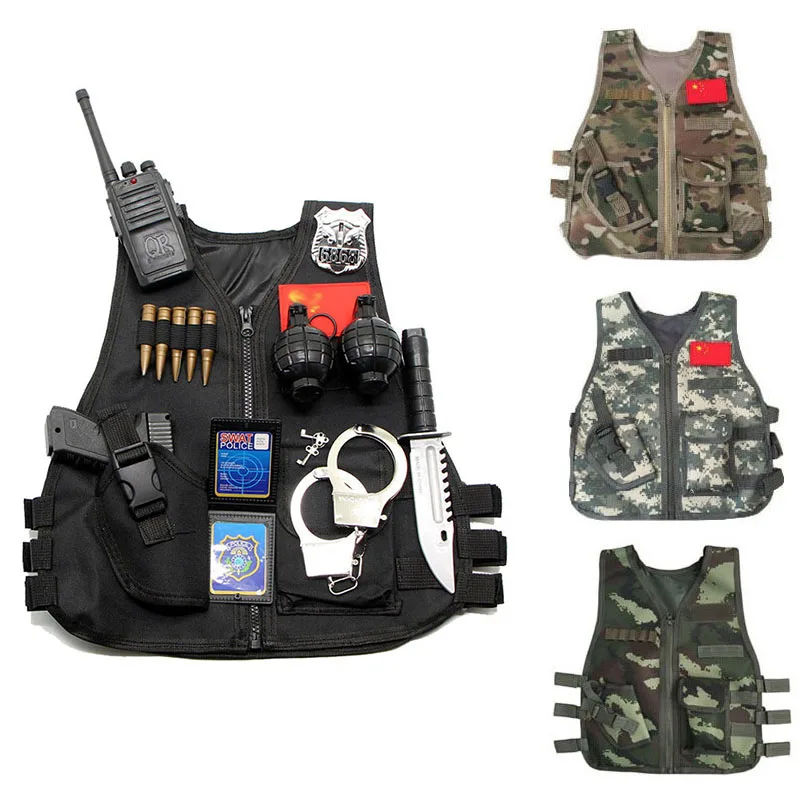 CS-子供向けの戦術的なカモフラージュベスト,狩猟,コスプレ - Hunting Outdoor Boys のレビューと価格