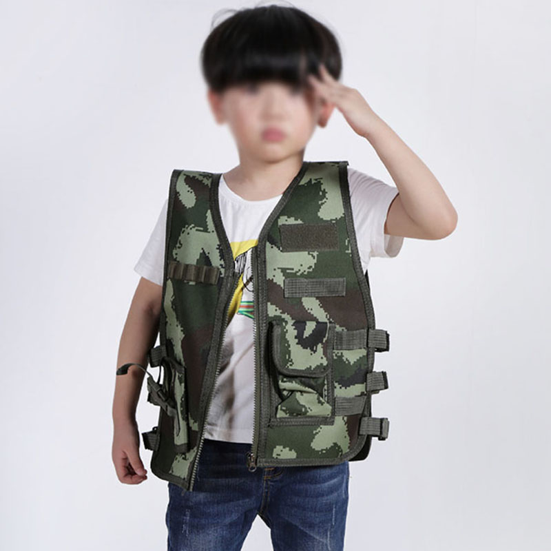 CS-子供向けの戦術的なカモフラージュベスト,狩猟,コスプレ - Hunting Outdoor Boys のレビューと価格