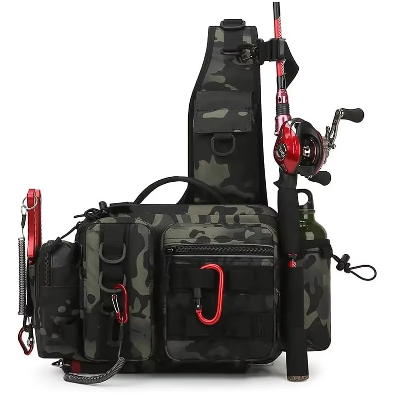 アウトドア戦術キャンプクライミングウエストスリングバッグクロ - Outdoor Hunting Packs のレビューと価格