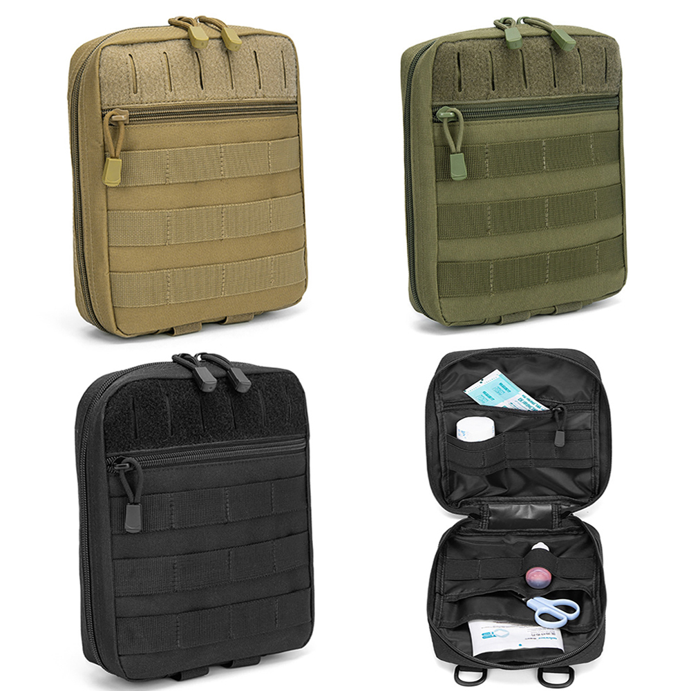 戦術的なモール EDC ポーチ屋外応急処置キットポーチウエス - Outdoor Hunting Kit のレビューと価格