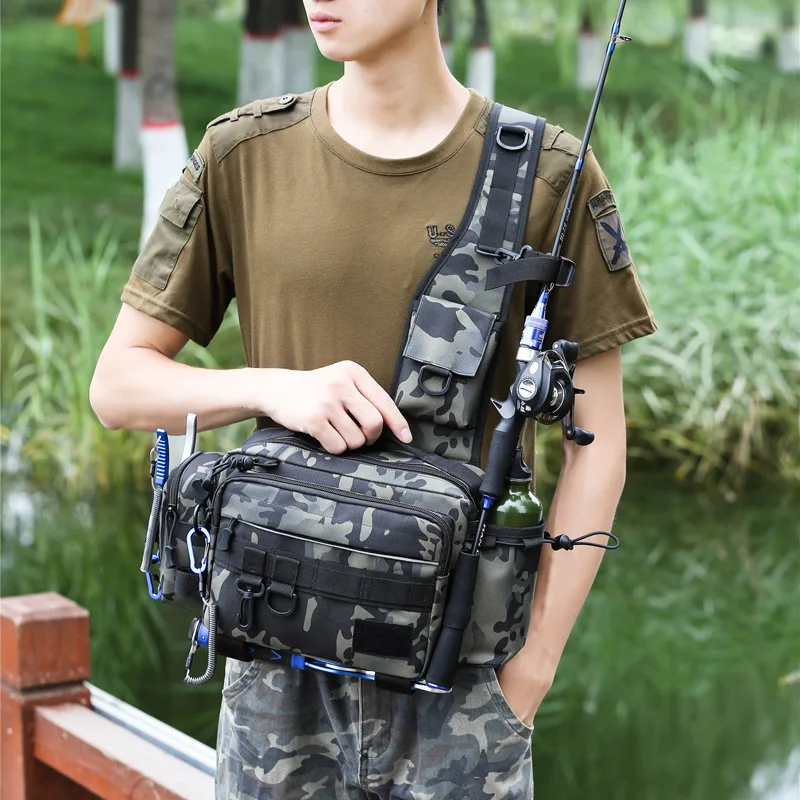 大容量の多機能ウエストバッグ,ハンティングショルダーバッグ, - Outdoor Hunting Packs のレビューと価格