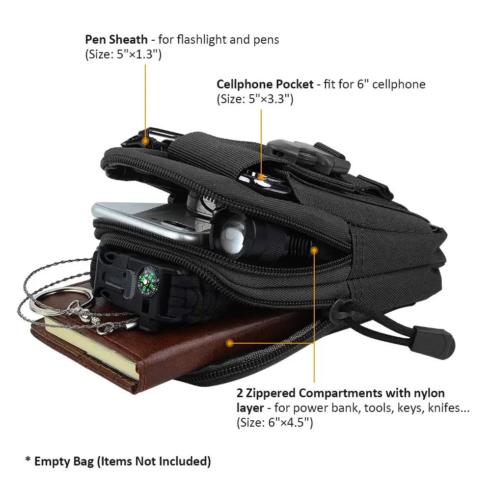 アウトドアギアツールガジェットポケットベルトバッグ戦術的なウ - Outdoor Hunting Packs のレビューと価格